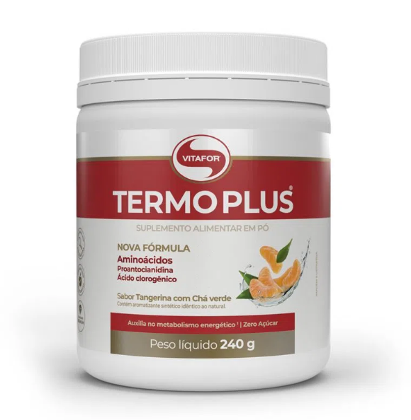 VITAFOR | Termo Plus Sabor Tangerina com Chá Verde (240 gramas)