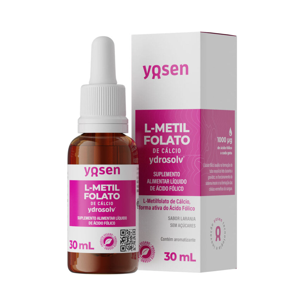 YOSEN | Metilfolato de Cálcio - Ácido Fólico Metilado (30 ml)