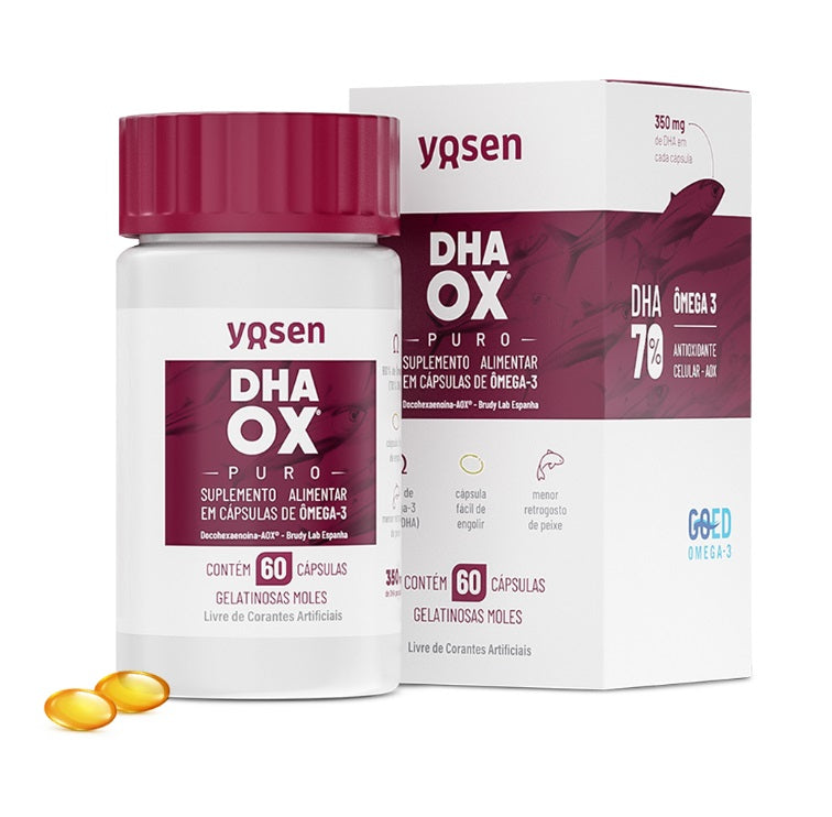 YOSEN | Ômega 3 DHAOX Puro (60 Cápsulas)