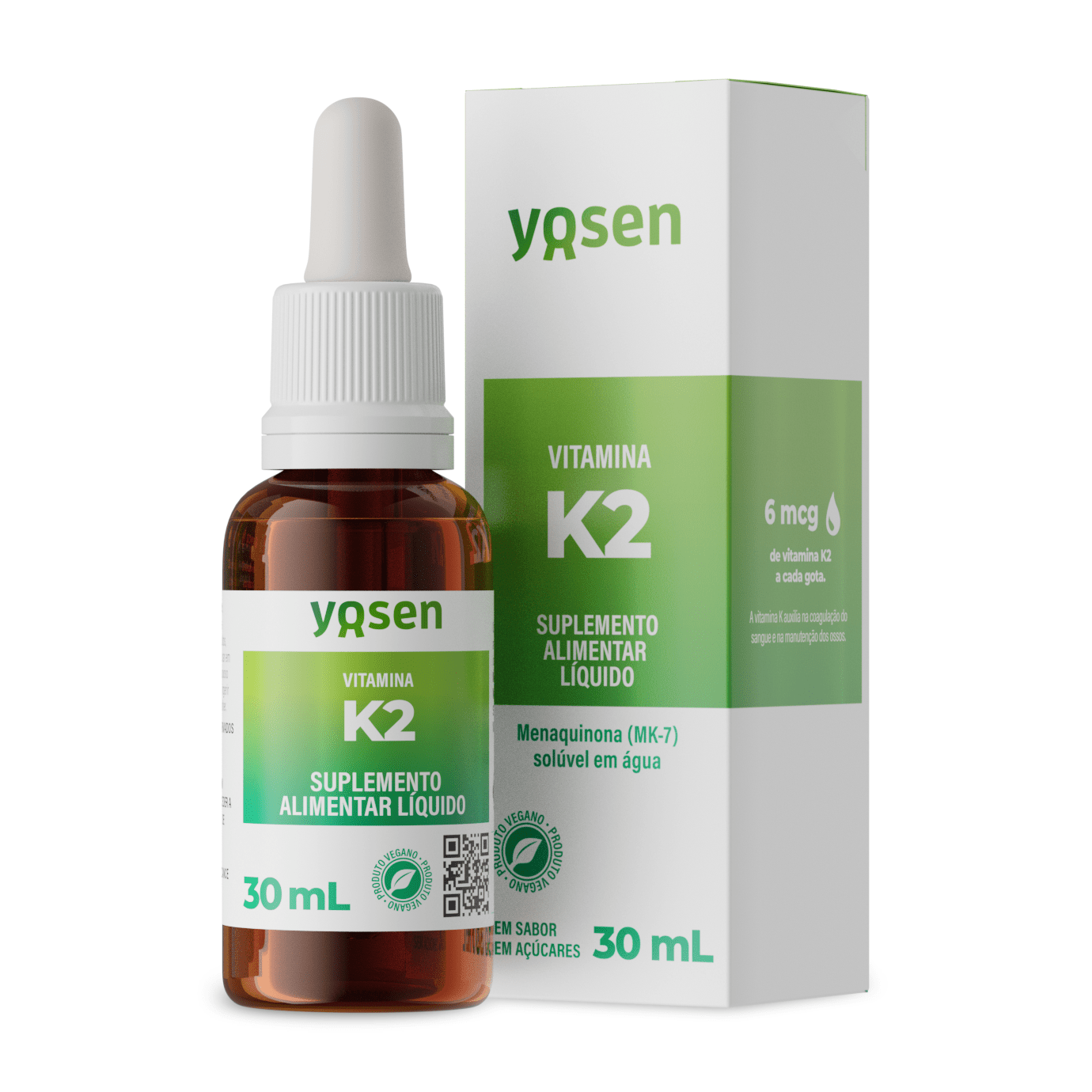 YOSEN | Vitamina K2-MK7 Ydrosolv (30 ml)