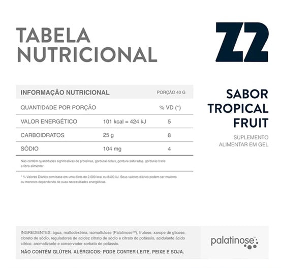 Z2 | Energy Gel Tropical Fruit Sachê (40 Gramas)